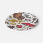 Assiettes En Carton Champignons sauvages (Angle)