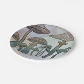 Assiettes En Carton Champignons sauvages arc-en-ciel (Angle)