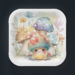 Assiettes En Carton Champignons Whimsical<br><div class="desc">Plaques de papier Whimsical Mushroom - Préparez-vous à remettre le plaisir dans les champignons avec cette délicieuse plaque de papier à thème de fête de champignons. Doté d'un petit champignon irrésistiblement mignon entouré d'amis de la forêt. Ce doux petit thème de champignons grandira sur vous et ajoutera un peu de...</div>