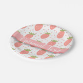 Assiettes En Carton Champs de fraises (Angle)