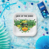 ASSIETTES EN CARTON CHANCE SOLEIL ! (Fête)