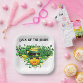 ASSIETTES EN CARTON CHANCE SOLEIL ! (Fête)