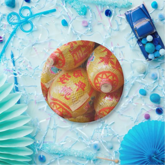 Assiettes En Carton Chanceux Lanternes en papier chinois (Fête)