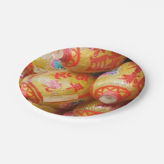 Assiettes En Carton Chanceux Lanternes en papier chinois (Angle)