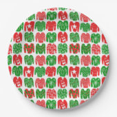 Assiettes En Carton Chandail de Noël moche Joyeux Vacances mignonnes (Devant)