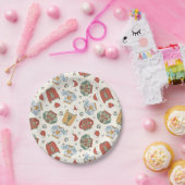 Assiettes En Carton Chandails de Noël et Motif Casquette (Fête)