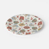 Assiettes En Carton Chandails de Noël et Motif Casquette (Angle)