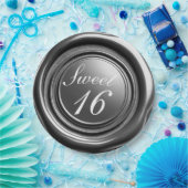 Assiettes En Carton Chandelle d'argent foncé cire Douce goutte à goutt (Fête)