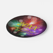 Assiettes En Carton Changer d'année, ajouter n'importe quel nom Texte  (Angle)