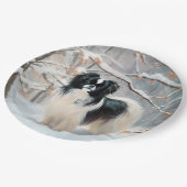 Assiettes En Carton Chanson Japonaise Laisser Neige Noël (Angle)