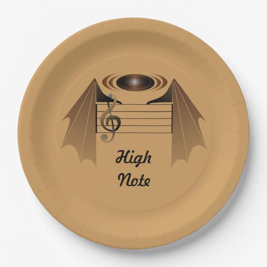 Assiettes En Carton Chanson préférée de chaume à haute note (Devant)