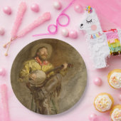 Assiettes En Carton Chanter Espagnol Cowboy à Banjo jouer à la chanson (Fête)