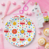 Assiettes En Carton Chanukah 8 jours et nuits (Fête)