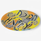 Assiettes En Carton Chanukah Happy Glitzy (Angle)