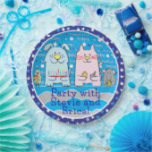 Assiettes En Carton Chanukah souris et amis (Fête)