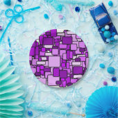 Assiettes En Carton Chaos rose (Fête)