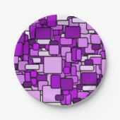 Assiettes En Carton Chaos rose (Devant)