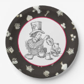 Assiettes En Carton Chapelier et loir fous (Devant)