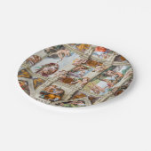 Assiettes En Carton Chapelle Sixtine Michelangelo - Vatican, Rome, Ita (Angle)