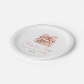 Assiettes En Carton Chapter Two Pink Bow Books 2nd Birthday Party (Angle)