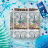 Assiettes En Carton Charcuterie au vin et au fromage (Fête)