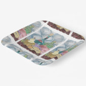 Assiettes En Carton Charcuterie au vin et au fromage (Angulaire)