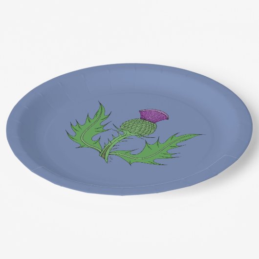Assiettes En Carton Chardon (Angle)