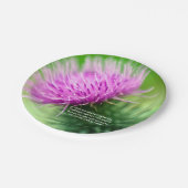 Assiettes En Carton Chardon et plaque à papier de grâce de Selkirk (Angle)