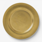 Assiettes En Carton Chargeur d'or (Devant)
