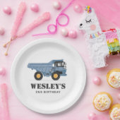 Assiettes En Carton Chariot de camion de construction fête d'anniversa (Fête)