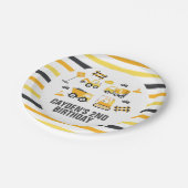 Assiettes En Carton Chariot de construction Plaques de papier d'annive (Angle)