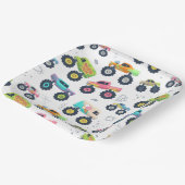 Assiettes En Carton Chariot Monster couleur d'aquarelle moderne (Angulaire)