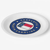 Assiettes En Carton Charlotte Caroline du Nord (Angle)