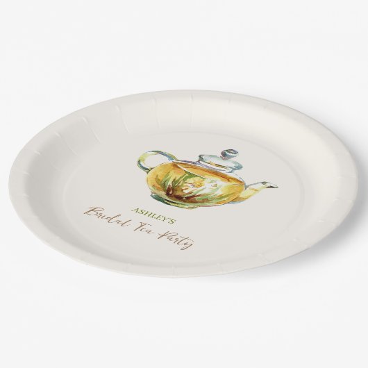 Assiettes En Carton CHARMANT Chamomile Tea Party (Angle)