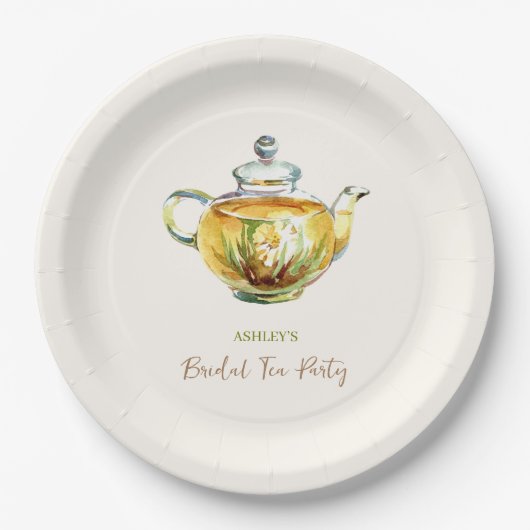 Assiettes En Carton CHARMANT Chamomile Tea Party (Devant)