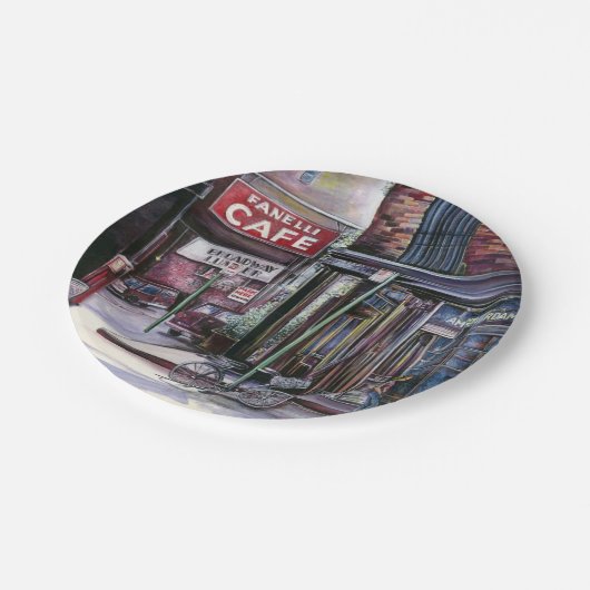 Assiettes En Carton Charme de Fanelli, New York (Angle)