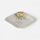 Assiettes En Carton Charme du pays et fleurs de Boho (Angulaire)