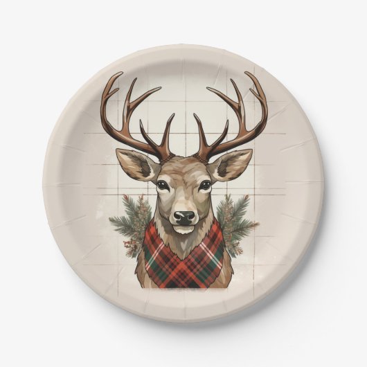 Assiettes En Carton Charme rustique Treashouse Treasures with Plaid De (Devant)