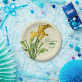 Assiettes En Carton Charming Calla Lily Plaques de papier Mariage (Fête)