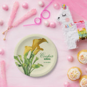 Assiettes En Carton Charming Calla Lily Plaques de papier Mariage (Fête)