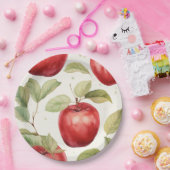 Assiettes En Carton Charming cueillir la pomme plaque (Fête)