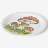 Assiettes En Carton Charming Toad Under Musroom (Angle)