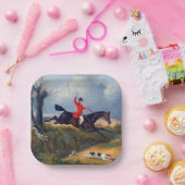 Assiettes En Carton Chasse au boeuf Défrichement d'un trou John Herrin (Fête)