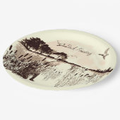 Assiettes En Carton Chasse au canard (Angle)