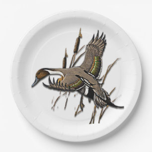 Assiettes En Carton Chasse au canard