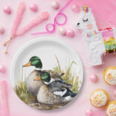 Assiettes En Carton Chasse au canard (Fête)