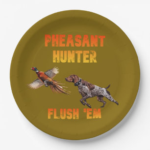 Assiettes En Carton Chasse au faisan