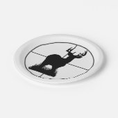 Assiettes En Carton Chasse aux cerfs (Angle)