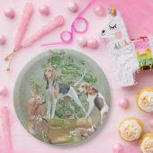 Assiettes En Carton Chasse aux chiens (Fête)