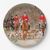 Assiettes En Carton Chasse aux chiens (Devant)